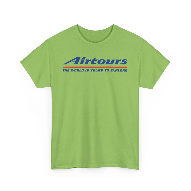 Load image into Gallery viewer, Airtours The World Is Yours To Explore Vintage Charter Airline Logo T-shirt