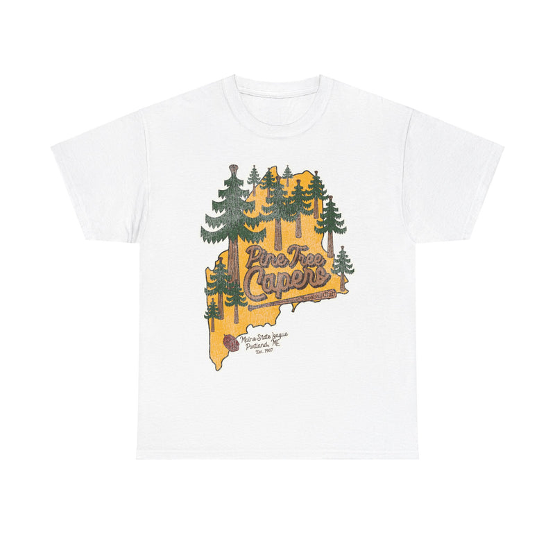 Load image into Gallery viewer, Portland Pine Tree Capers Oregon Retro Baseball Team T-shirt