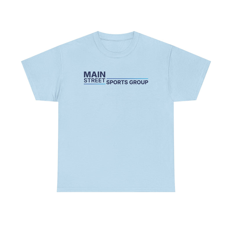 Load image into Gallery viewer, Main Street Sports Group T-Shirt Athletic Company Logo Blue Tee