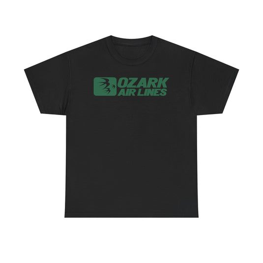 Ozark Airlines Green Logo Regional Aviation Collectible Nostalgia T-shirt