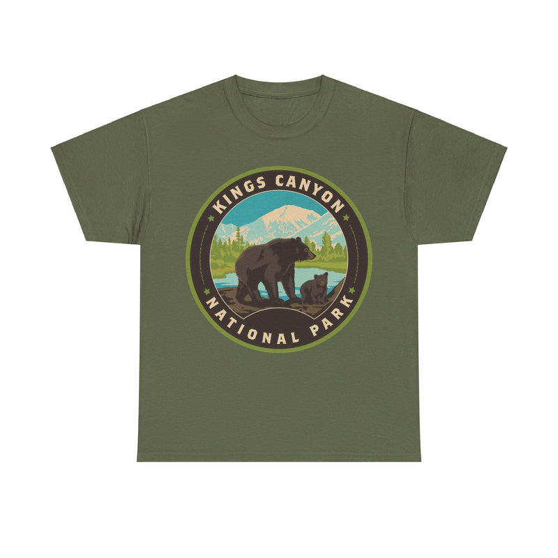Load image into Gallery viewer, Kings Canyon National Park California Round Logo T-shirt