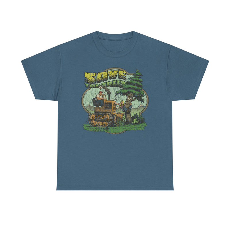 Load image into Gallery viewer, Save The Trees 1973 Chipko Environmentalist Political Movement Cartoon T-shirt