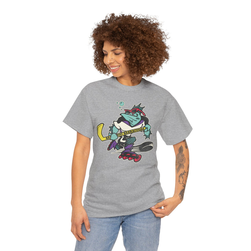 Load image into Gallery viewer, San Diego Barracudas Roller Hockey Nostalgic Logo T-shirt