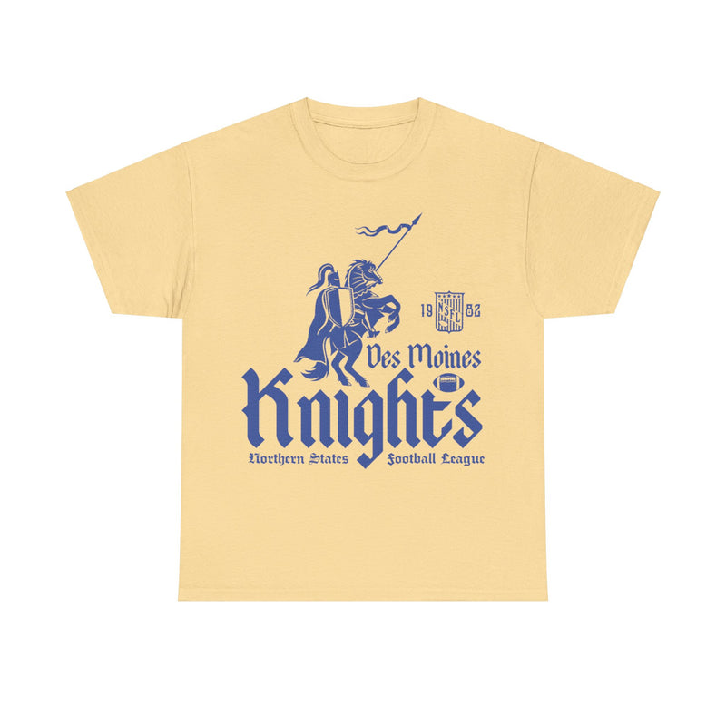 Load image into Gallery viewer, Des Moines Knights Est 1982 Iowa Football Team T-shirt