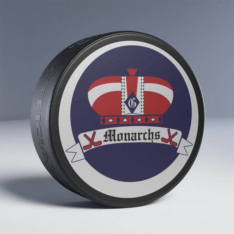 Load image into Gallery viewer, Greensboro Monarchs North Carolina East Coast League 1991-1992 Hockey Puck