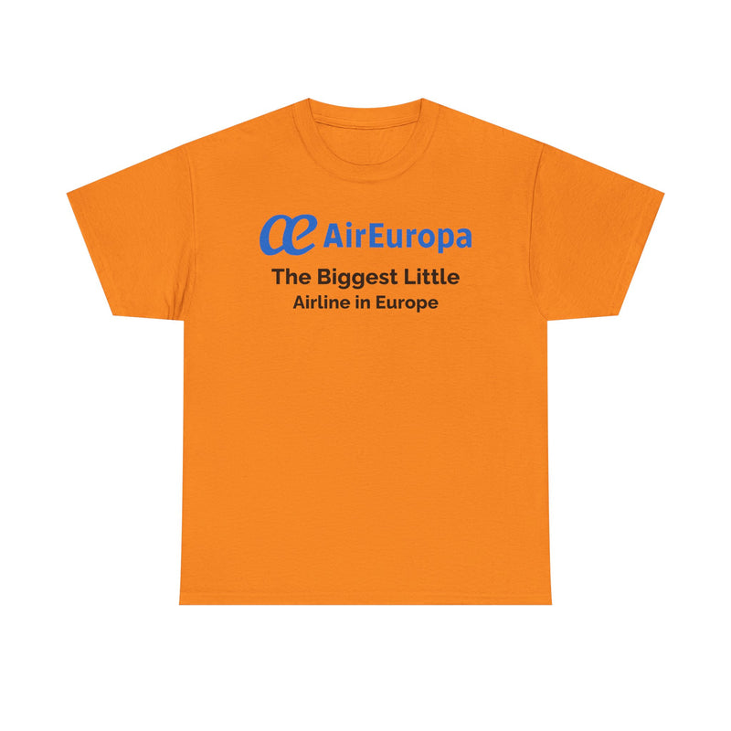 Load image into Gallery viewer, Air Europa The Biggest Little Airline in Europe Vintage Logo Aviation T-shirt