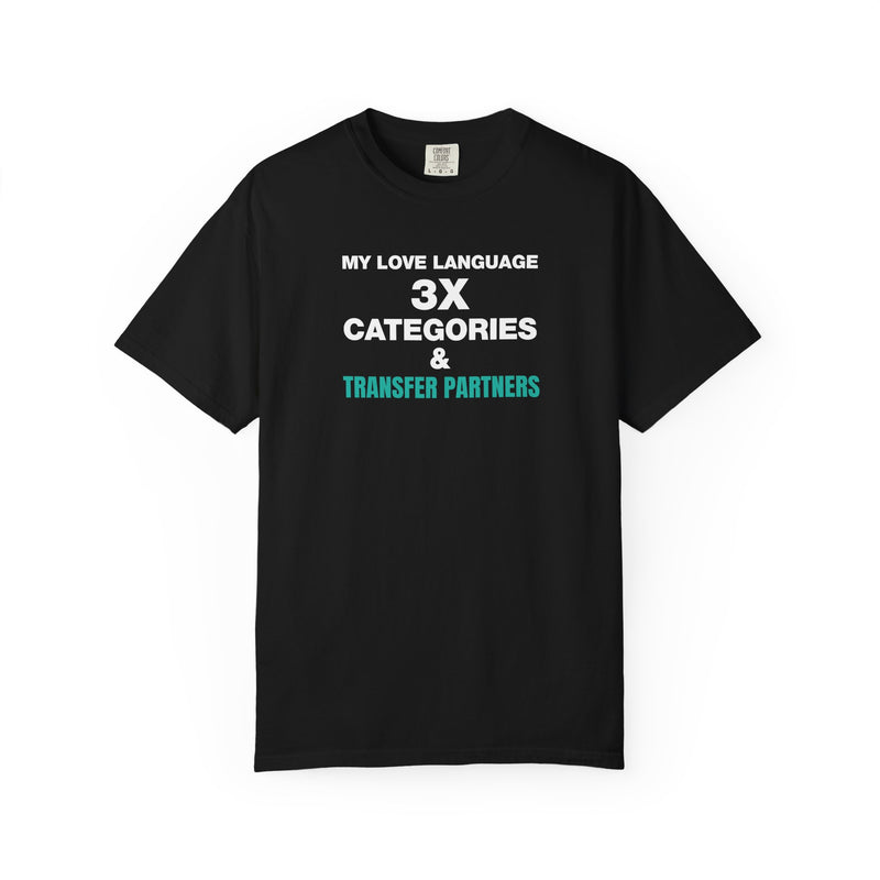 Load image into Gallery viewer, Credit Card Love Language Funny Points Miles Travel Teal T-shirt