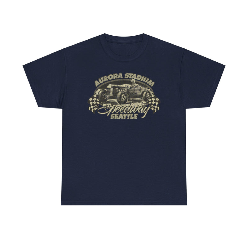 Load image into Gallery viewer, Aurora Stadium Speedway 1941 Seattle Washington Car T-shirt