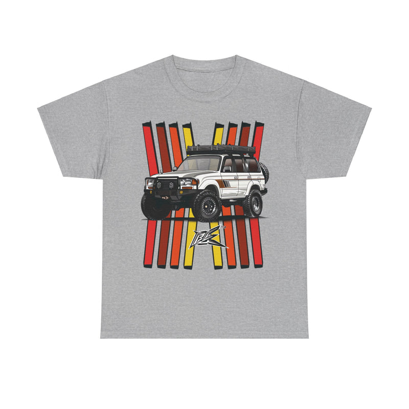 Load image into Gallery viewer, Toyota Land Cruiser LC80 Retro TRD Racing Banner Car T-shirt