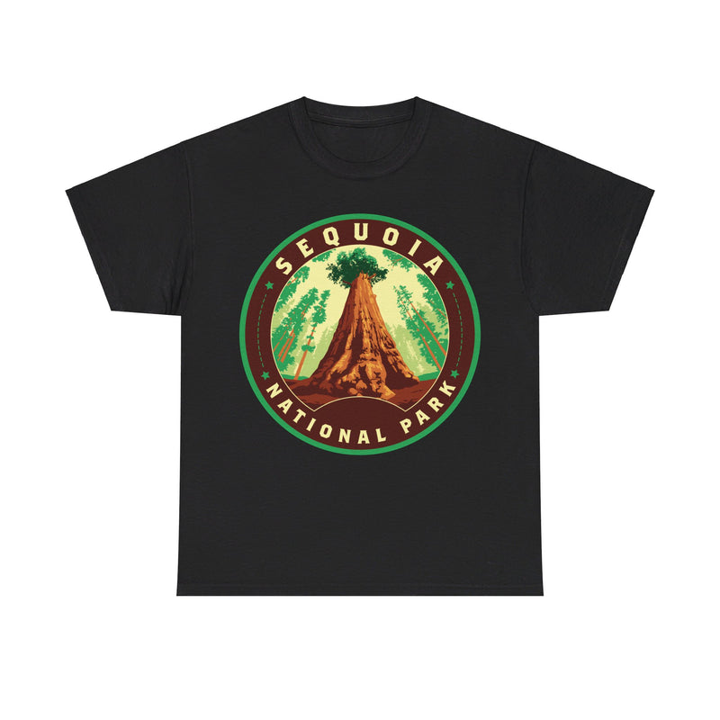 Load image into Gallery viewer, Sequoia National Park California Round Logo T-shirt