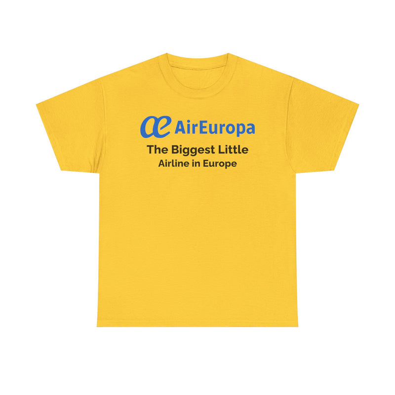 Load image into Gallery viewer, Air Europa The Biggest Little Airline in Europe Vintage Logo Aviation T-shirt