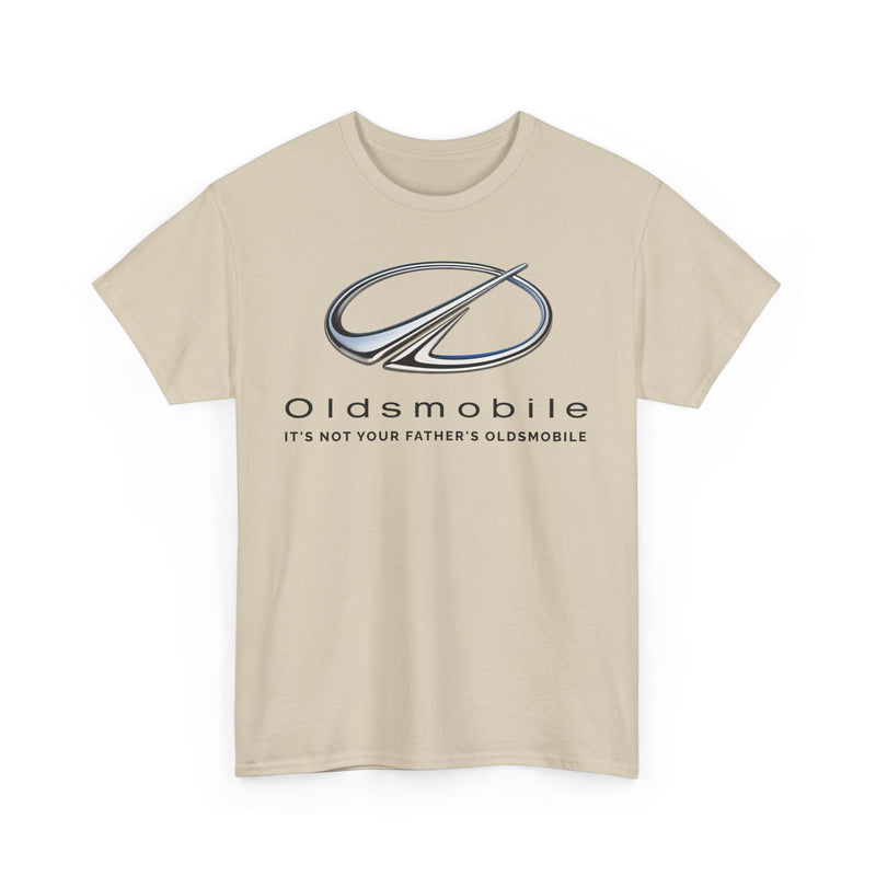 Load image into Gallery viewer, Oldsmobile It's Not Your Father's Oldsmobile Chrome Logo T-shirt