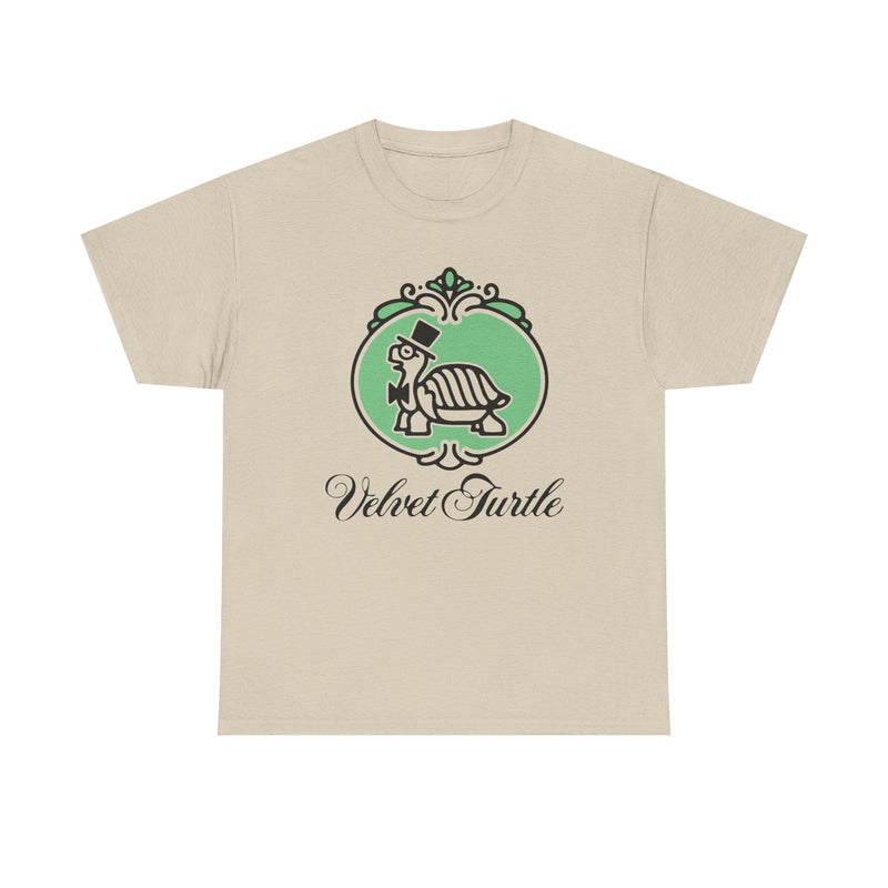 Load image into Gallery viewer, Velvet Turtle T-Shirt - Restaurant Industry Defunct Logo Tee