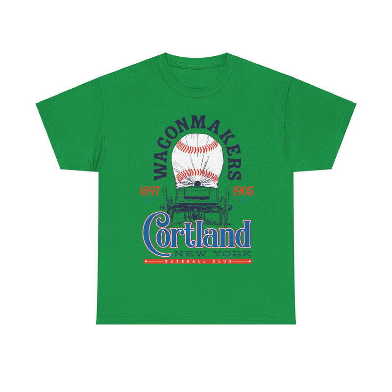 Load image into Gallery viewer, Cortland Wagonmakers Est 1897 New York Baseball T-shirt