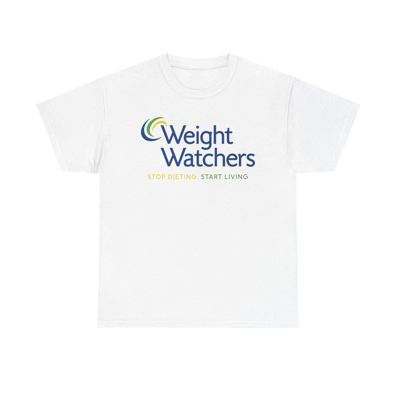 Load image into Gallery viewer, Weight Watchers Blue Green Yellow Logo Stop Dieting Start Living T-shirt
