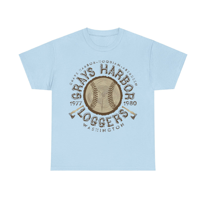 Load image into Gallery viewer, Grays Harbor Loggers Est 1977 Washington Baseball T-shirt