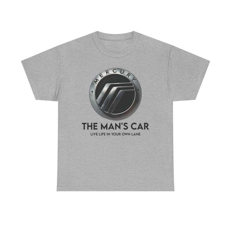 Load image into Gallery viewer, Mercury The Man's Car Live Life In Your Own Lane Silver T-shirt