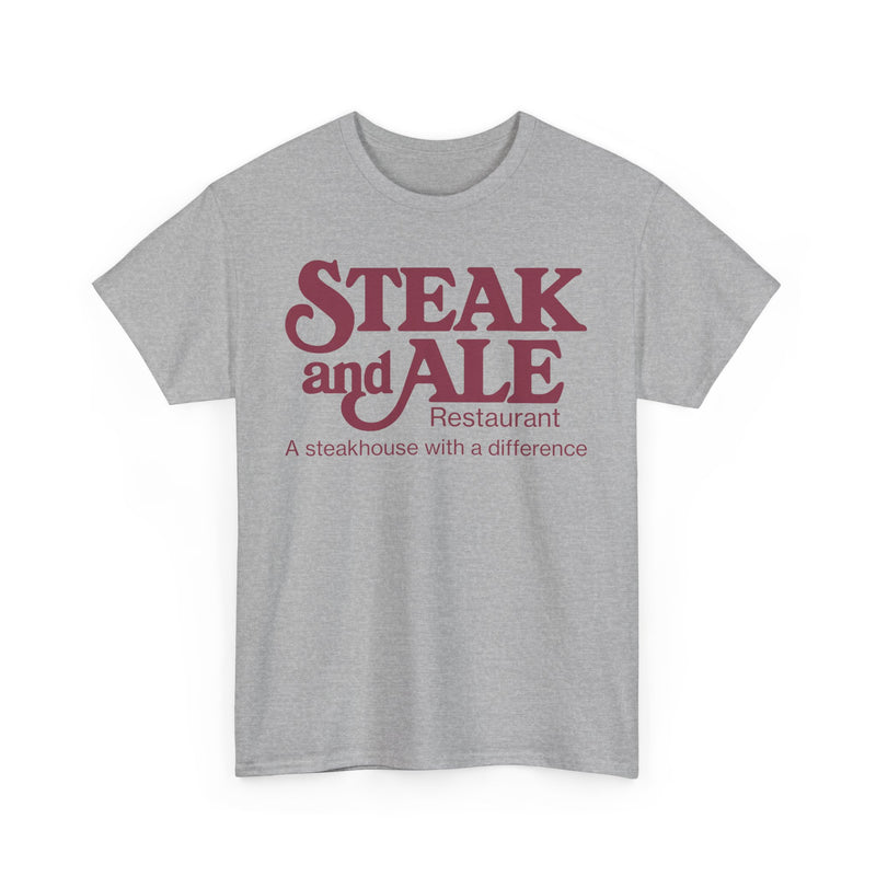 Load image into Gallery viewer, Steak and Ale Restaurant Vintage Steakhouse Logo Classic Dining T-Shirt