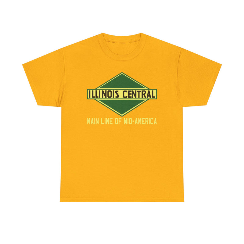 Load image into Gallery viewer, Illinois Central Main Line Mid-America Railroad Green Logo Train T-Shirt