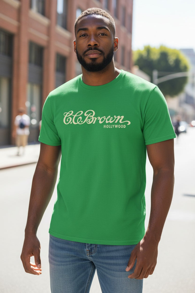 Load image into Gallery viewer, C.C. Brown's Hollywood T-Shirt - Ice Cream Parlor Industry Defunct Logo Tee