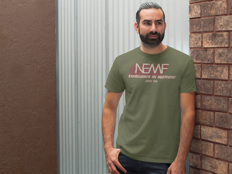 Load image into Gallery viewer, NEMF New England Motor Freight 1918 Trucking Distressed Print T-shirt