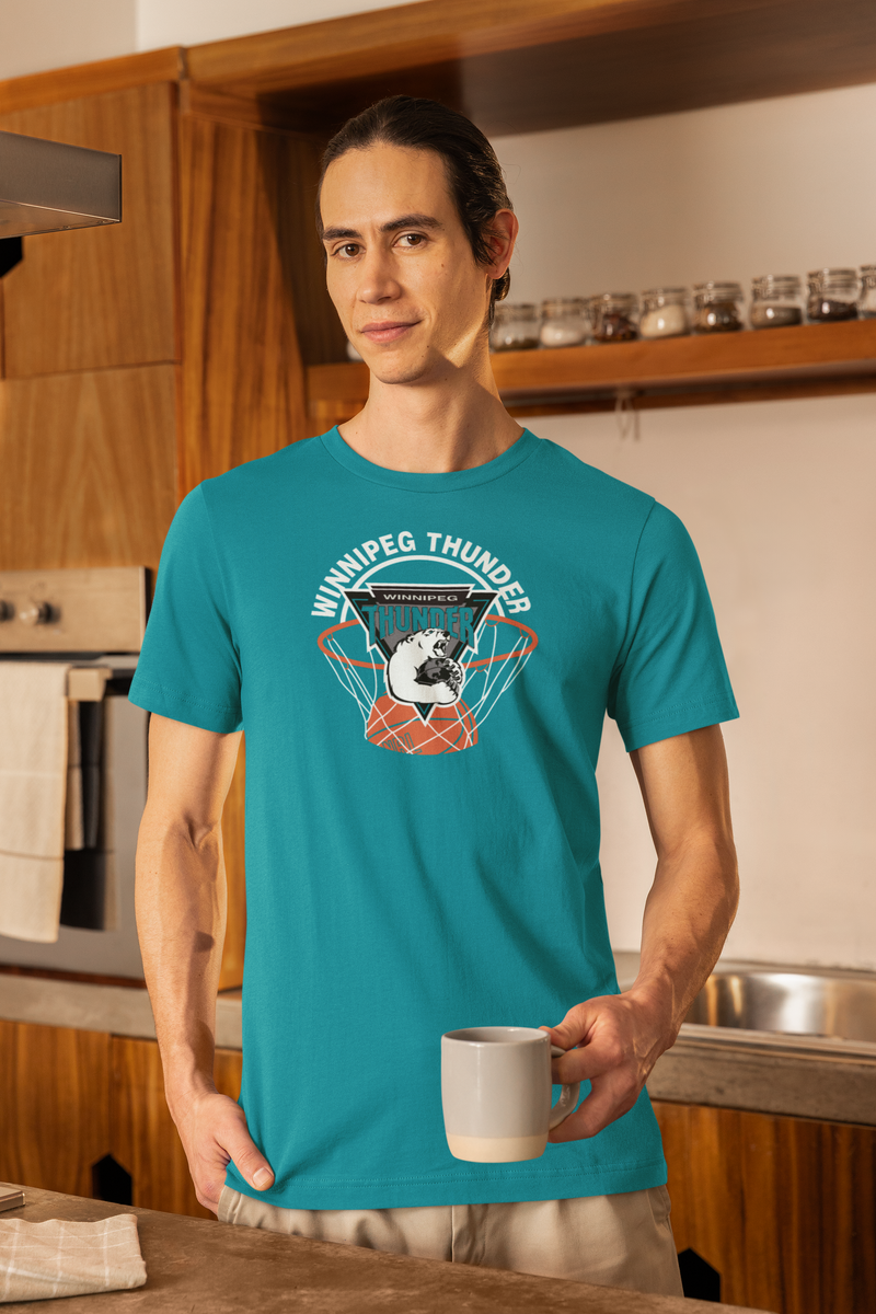 Load image into Gallery viewer, Winnipeg Thunder Basketball 1992-1994 World Basketball League T-shirt