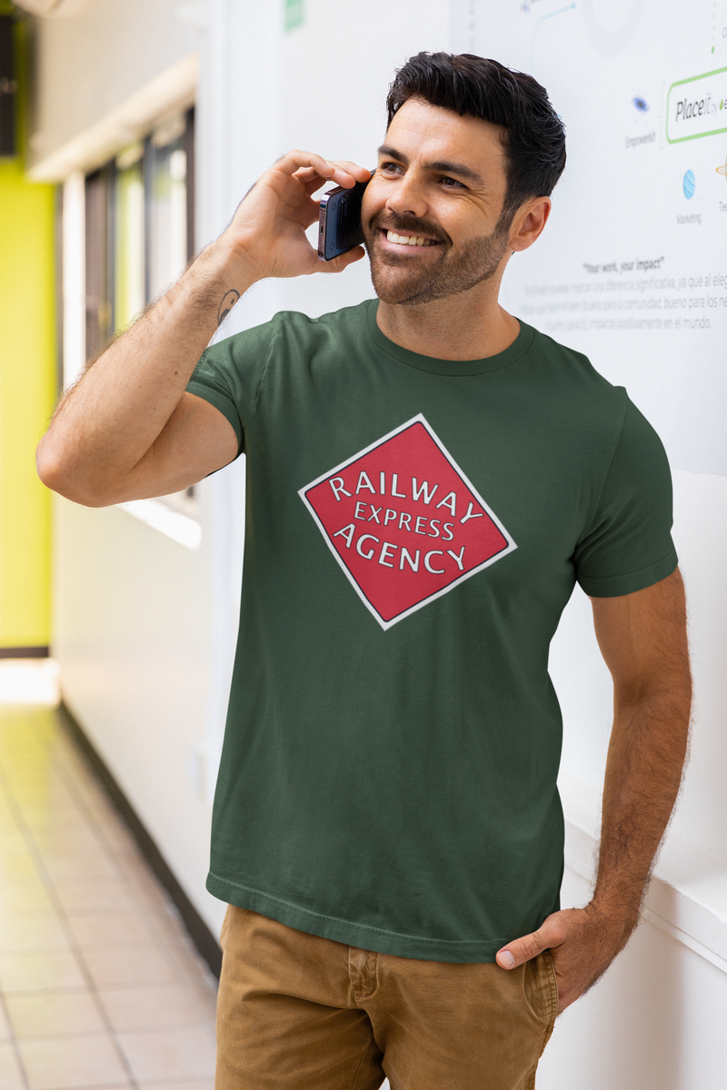 Load image into Gallery viewer, Railway Express Agency Railroad Retro Nostalgic T-shirt