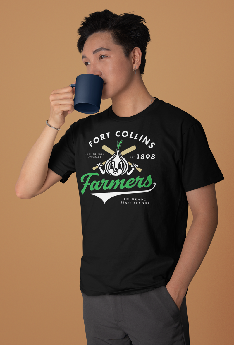 Load image into Gallery viewer, Fort Collins Colorado Farmers Nostalgic Retro Baseball Team T-shirt