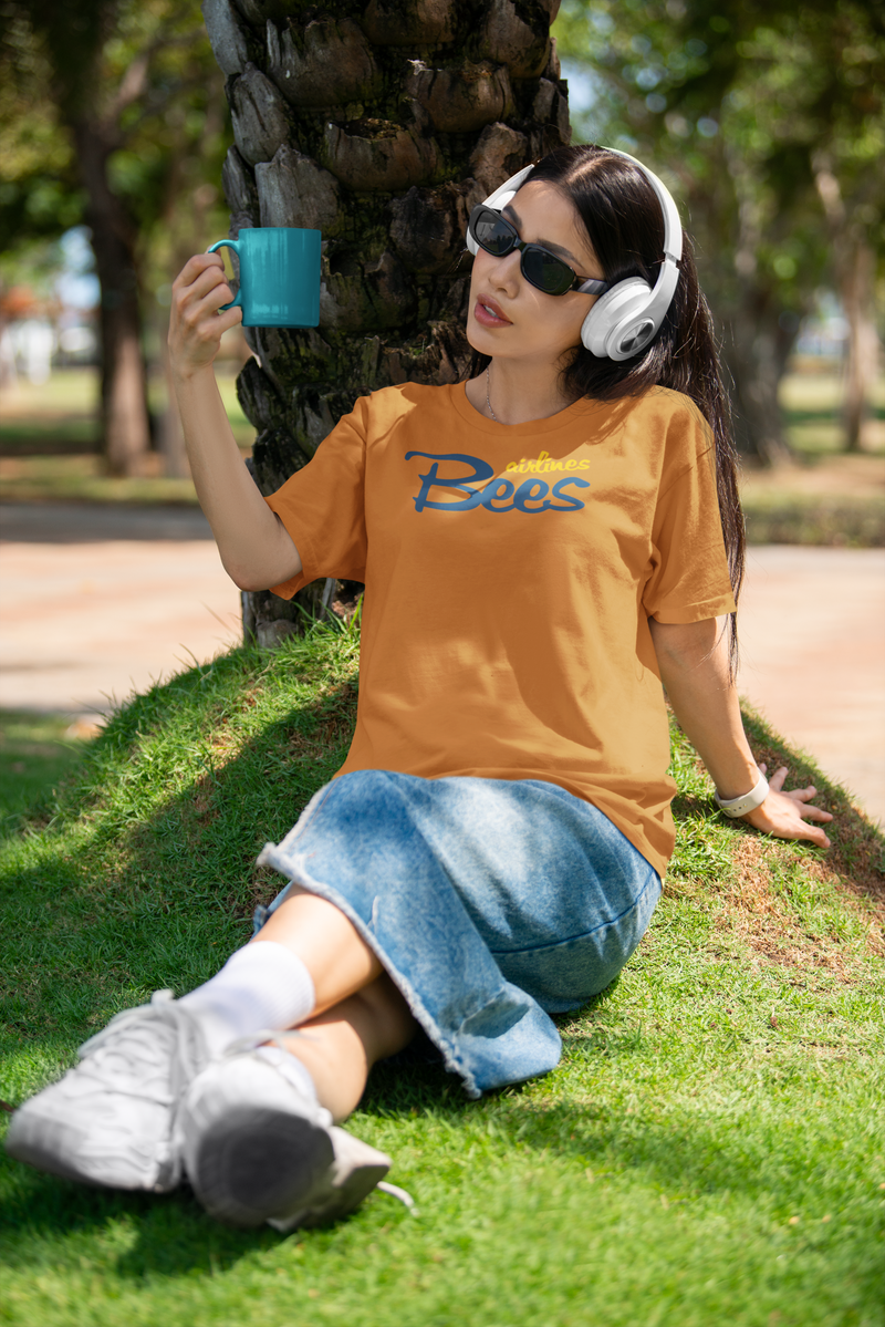 Load image into Gallery viewer, Bees Airlines Casual Script Logo Tee - UK Carrier Tribute