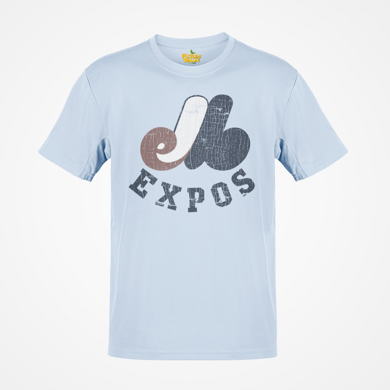 Load image into Gallery viewer, Montreal Expos Distressed Logo Baseball T-shirt