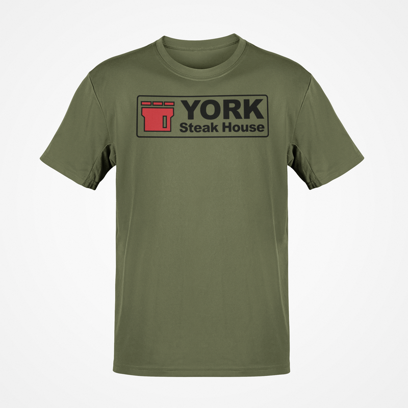 Load image into Gallery viewer, York Steak House T-Shirt - Steakhouse Industry Defunct Logo Tee