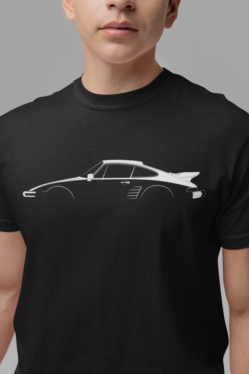 Load image into Gallery viewer, Porsche 911 Turbo Flachbau 930 Silhouette Car T-shirt