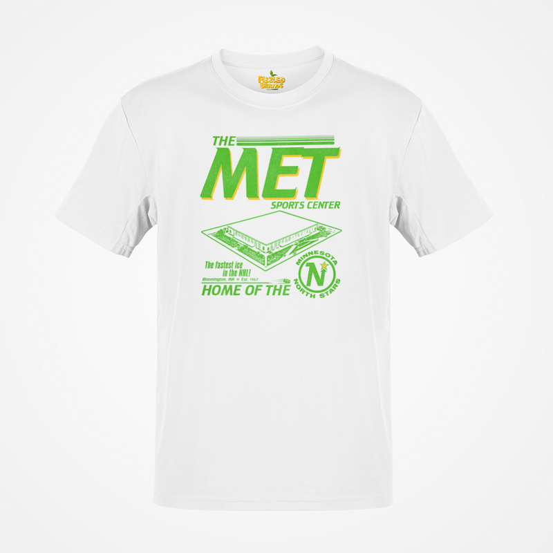 Load image into Gallery viewer, The Met Arena Minnesota North Stars Hockey Team T-shirt