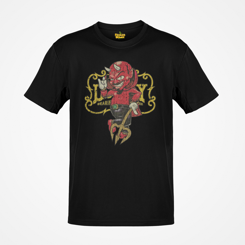 Load image into Gallery viewer, Lucky Bearings Devil 1995 Car Distressed Print T-shirt