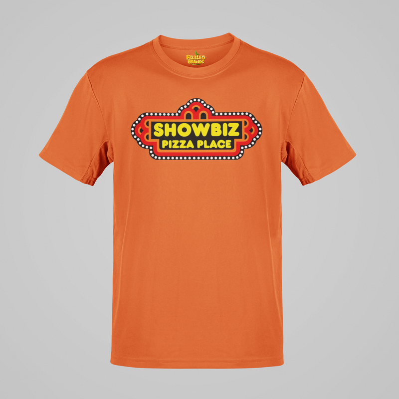 Load image into Gallery viewer, Showbiz Pizza Place Logo Restaurant T-shirt