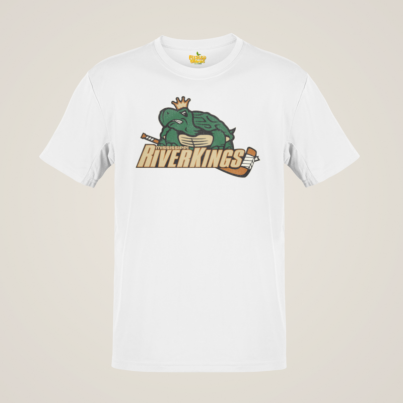Load image into Gallery viewer, Mississippi Riverkings Hockey Team Nostalgic Logo T-shirt