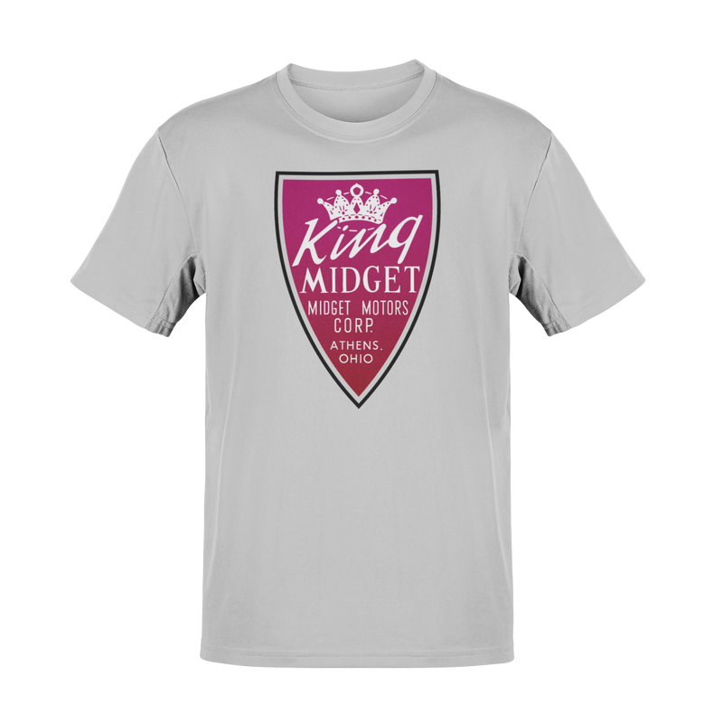 Load image into Gallery viewer, King Midget Motors Corp Athens Ohio Crown Logo Microcar T-shirt