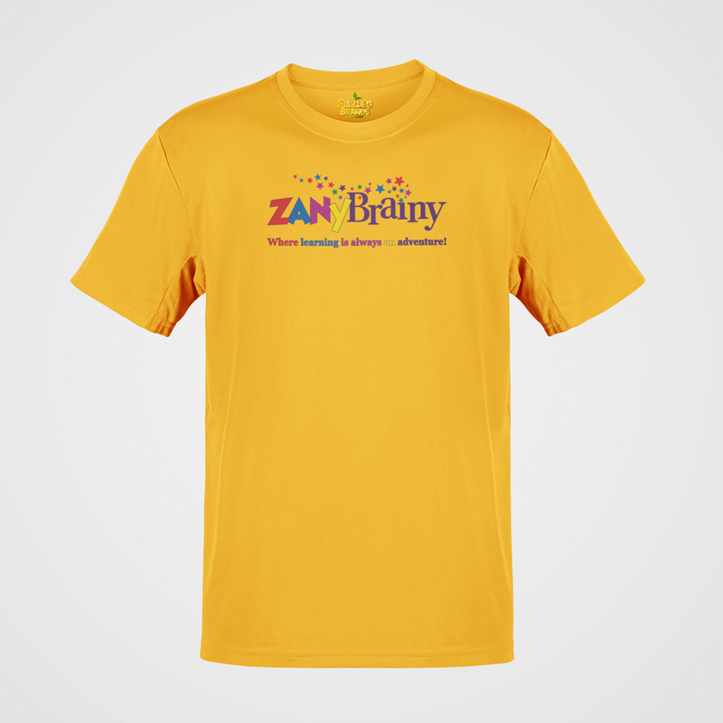 Load image into Gallery viewer, Zany Brainy Store Logo T-Shirt: “Where Learning Is Always an Adventure”