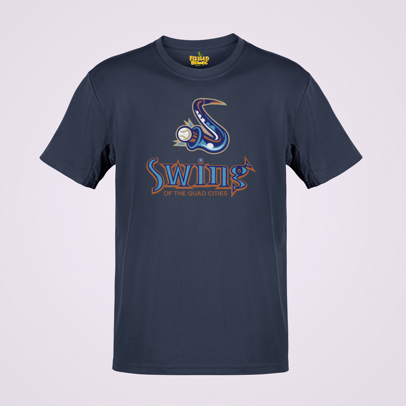 Load image into Gallery viewer, Swing of the Quad Cities Iowa Baseball 2004-2007 T-shirt