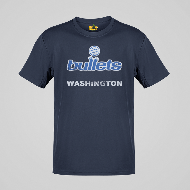 Load image into Gallery viewer, Washington Bullets Blue Logo Basketball Nostalgic Retro T-shirt
