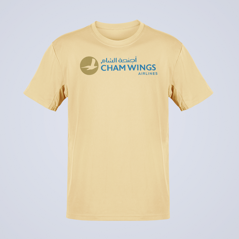 Load image into Gallery viewer, Cham Wings Airlines Syrian Carrier Logo T-Shirt Aviation