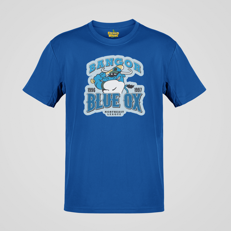 Load image into Gallery viewer, Bangor Blue Ox Maine Northeast League Baseball 1996-1997 T-shirt