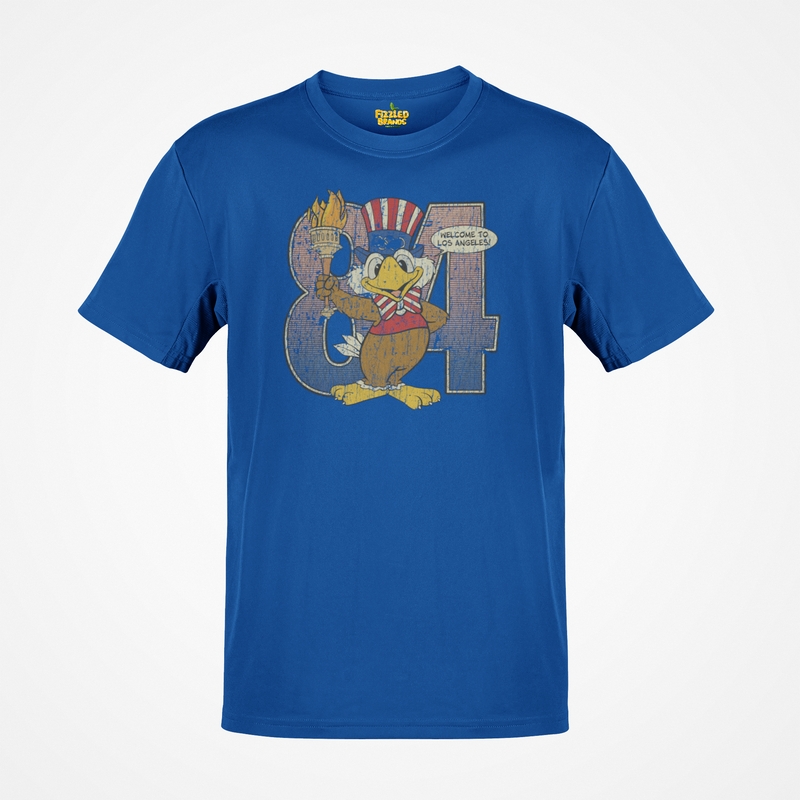 Load image into Gallery viewer, Sam The Eagle 1984 Summer Olympics Mascot California T-shirt