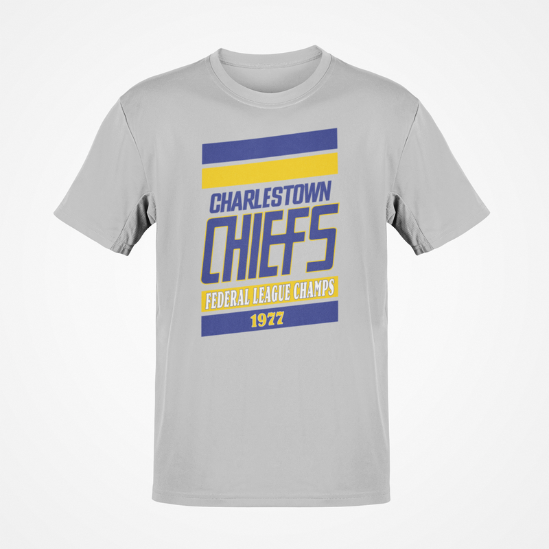Load image into Gallery viewer, Charlestown Chiefs Slap Shot 1977 Hockey Nostalgic T-shir