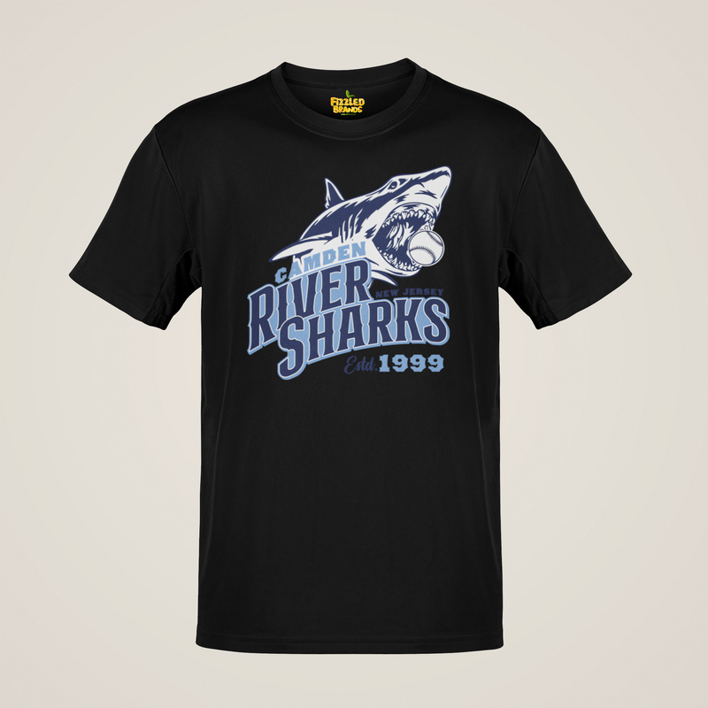 Load image into Gallery viewer, Camden Riversharks Est 1999 New Jersey Baseball Team T-shirt