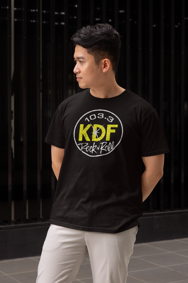 Load image into Gallery viewer, KDF 103 Pure Rock 1970 Radio Station Nostalgic T-shirt