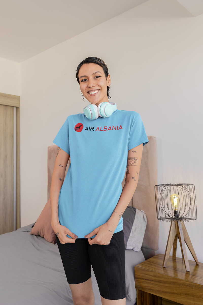 Load image into Gallery viewer, Air Albania Heritage Logo T-Shirt - Balkan Aviation