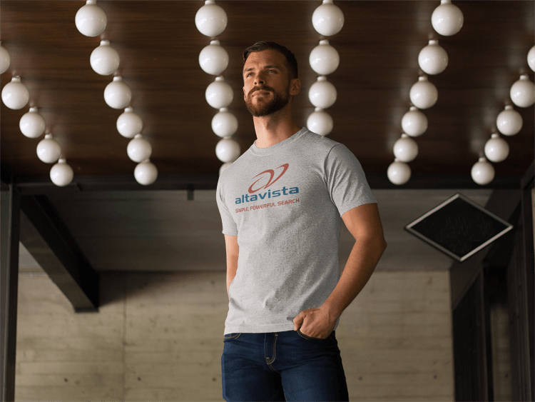 Load image into Gallery viewer, Altavista Logo Simple Powerful Search Retro Nostalgic T-shirt