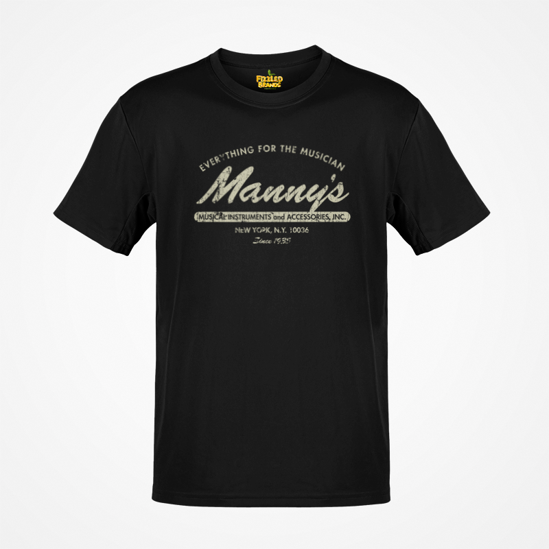 Load image into Gallery viewer, Mannys Music 1935 Retail Store Distressed Print T-shirt