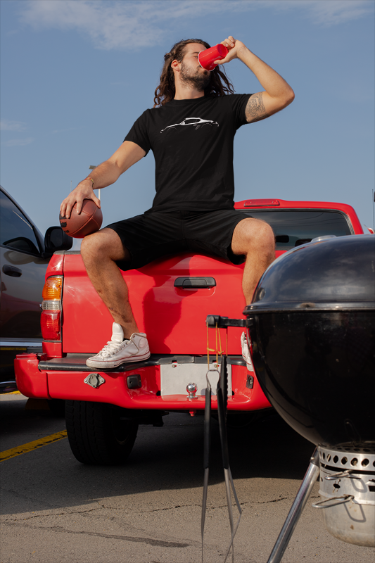 Load image into Gallery viewer, Porsche Cayman 987 Silhouette Car T-shirt